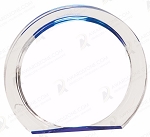 BLUE ROUND HALO ACRYLIC