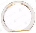 GOLD ROUND HALO ACRYLIC