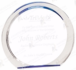 BLUE ROUND HALO ACRYLIC