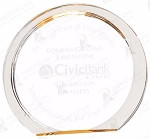 GOLD ROUND HALO ACRYLIC
