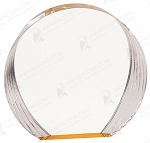 GOLD ROUND ACRYLIC
