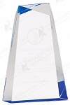 BLUE FACET WEDGE ACRYLIC 9