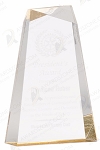 GOLD FACET WEDGE ACRYLIC 9