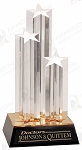 GOLD TRIPLE STAR COLUMN ACRYLIC