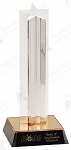 GOLD SINGLE STAR COLUMN ACRYLIC