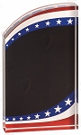 STARS & STRIPES ROUNDED ACRYLIC