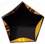 BLACK/GOLD LUMINARY STAR ACRYLIC