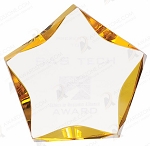 GOLD LUMINARY STAR ACRYLIC