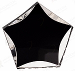 BLACK/CLEAR LUMINARY STAR ACRYLIC