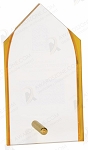 CLEAR/GOLD STEEPLE SILHOUETTE ACRYLIC