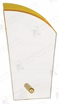 CLEAR/GOLD DECO SILHOUETTE ACRYLIC