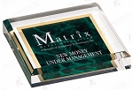 GREEN MARBLE ACRYLIC PAPERWEIGHT
