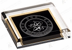 SOLID BLACK ACRYLIC PAPERWEIGHT