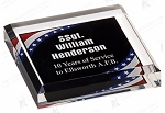 STARS/STRIPES MARBLE ACRYLIC PAPERWEIGHT
