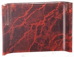 RED MARBLE ACRYIC CRESCENT
