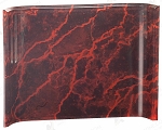 RED MARBLE ACRYIC CRESCENT