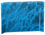 BLUE MARBLE ACRYIC CRESCENT