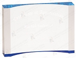 BLUE THICK ACRYLIC CRESCENT