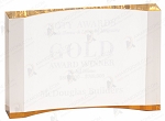 GOLD THICK ACRYLIC CRESCENT