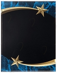 BLUE MARBLE SHOOTING STAR ACRYLIC PLAQUE