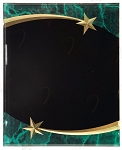 GREEN MARBLE SHOOTING STAR ACRYLIC PLQ