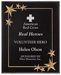 BLACK CARVED STAR ACRYLIC PLAQUE