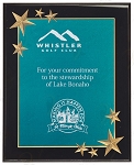 GREEN CARVED STAR ACRYLIC PLAQUE