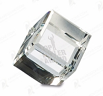 CRYSTAL CUBE PAPERWEIGHT