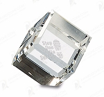 CRYSTAL CUBE PAPERWEIGHT
