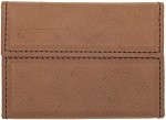 Dark Brown Leatherette Hard Business Card Holder
