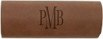 Dark Brown Leatherette Eyeglass Case