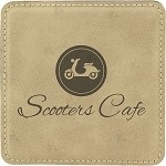 Square Light Brown Leatherette Coaster