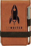 Rawhide Leatherette Mini Notepad & Pen
