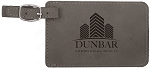 Gray Leatherette Luggage Tag