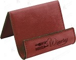 Rose Leatherette Holder/Easel