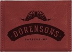 Rose Leatherette Hard Business Card Holder