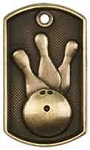 2 inch 3D Bowling Dog Tag