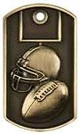 2 inch 3D Football Dog Tag