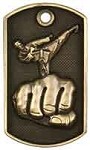 2 inch 3D Karate Dog Tag