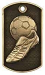 2 inch 3D Soccer Dog Tag