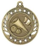 2 1/4 inch  Cheerleader Galaxy Medal
