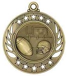 2 1/4 inch  Football Galaxy Medal