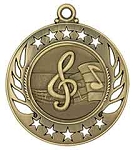 2 1/4 inch  Music Galaxy Medal