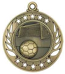 2 1/4 inch  Soccer Galaxy Medal