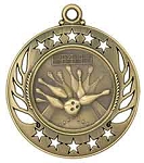 2 1/4 inch  Bowling Galaxy Medal