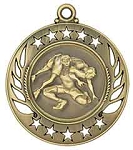 2 1/4 inch  Wrestling Galaxy Medal