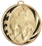 2 inch  Wrestling Laserable MidNite Star Medal
