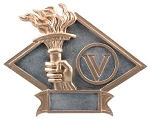 6X8.5 VICTORY DIAMOND PLATE-Large