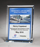 Personalize Your Glass Award with Four-Color Reproduction.   5