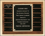 American Walnut Frame Perpetual Plaque 12